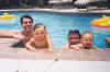 Robert, Nico, mark & Allen in the Campbell's pool